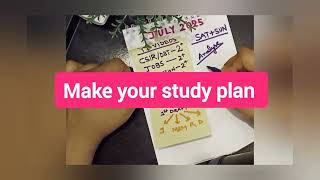 How to plan your work? #weekly #studyplan