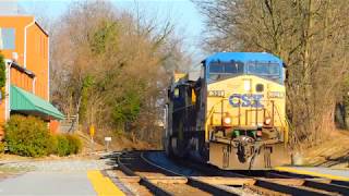 CSX D765 Gives Railfans A Shoutout In Gaithersburg, MD