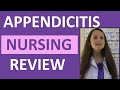 Appendicitis Symptoms, Examination, Nursing Assessment | NCLEX Review Appendectomy and Peritonitis