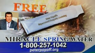 "Rev" Peter Popoff Miracle Spring Water Scam