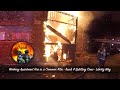 Working apartment fire in a common attic  truck 4 splitting crew  liberty way stockton california