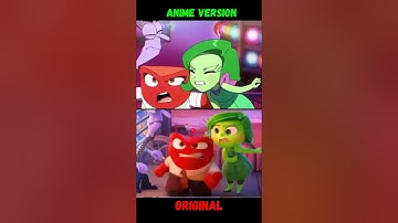Inside Out 2 Original vs Anime (Inside Out Animation)