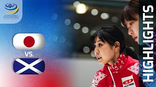 JAPAN v SCOTLAND - Round-robin game Highlights - LGT World Women’s Curling Championship 2023