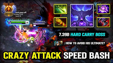 CRAZY ATTACK SPEED BASH CARRY Faceless Void | Butterfly + MKB Build | 100% Dominates All DOTA 2