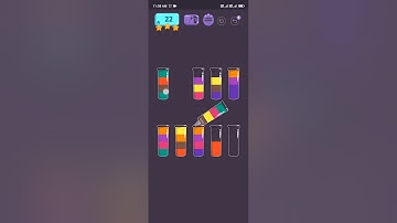 Cups - Water Sort Puzzle Level 22 Gameplay Walkthrough