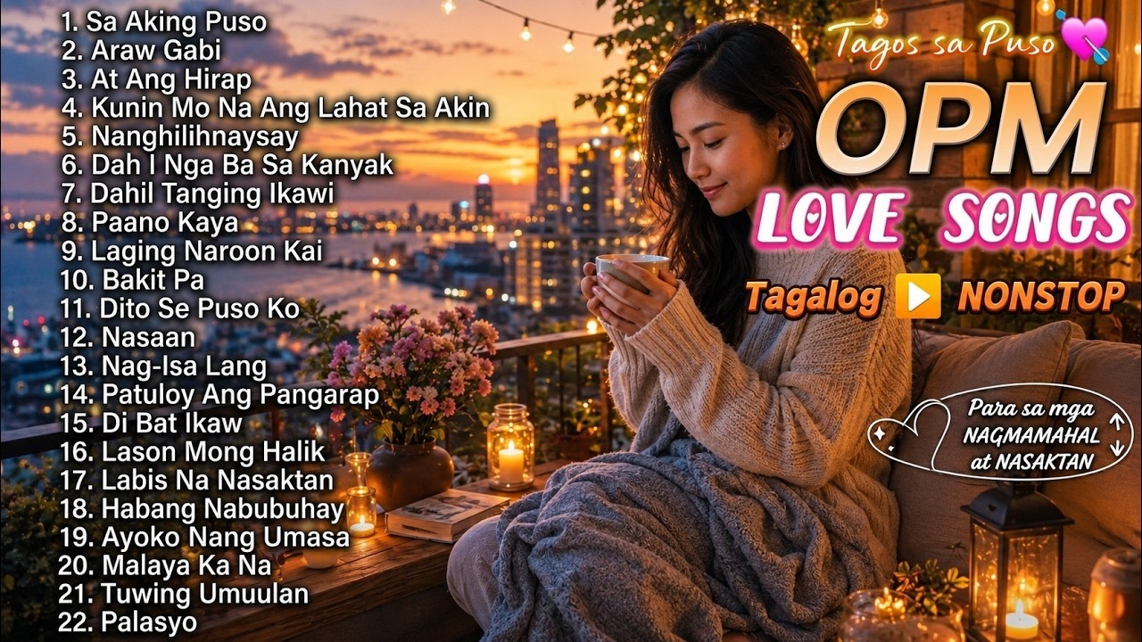 Best OPM Love Songs 🎧🎵 Tagos sa Puso❤️Tagalog Nonstop Love Songs Para sa mga Nagmamahal at Nasaktan