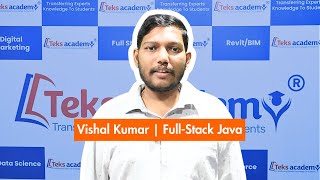 Full-Stack Java Course | Student Testimonial - G. Vishal Kumar | Hyderabad | #testimonial #institute screenshot 5