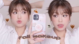 (ENG) Muted semi-smokey fall makeup (feat. NEW! BP Jennie's lipstick🤎)