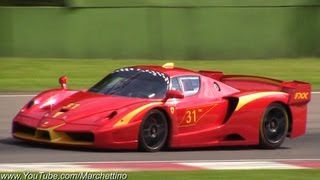I have filmed a few ferrari enzo fxx evolution in action during
private corse clienti event at imola. video includes both fxxs firing
up the v12 en...