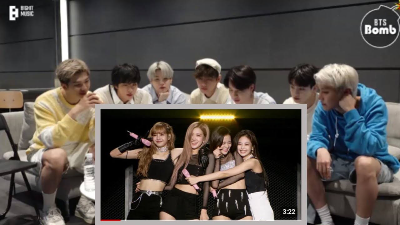 BTS Reaction to Blackpink 'Really' Performance at Makhauri (Fanmade 💜)