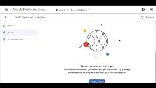 GDC Air-gapped Create user and create a project