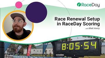 Race Renewal Setup in RaceDay Scoring