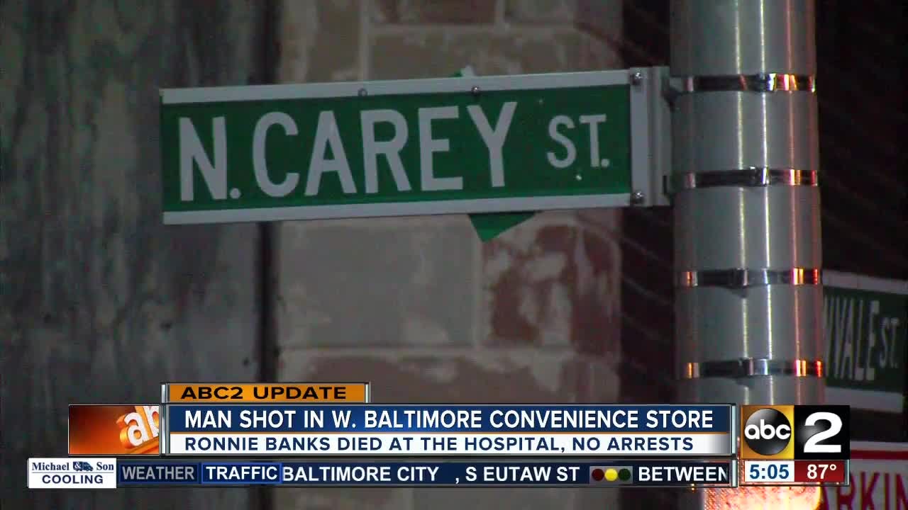 Man shot inside convenience store in Baltimore dies - YouTube