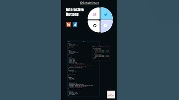 🥵😱 Interactive Buttons || Social Media Icons Animation in HTML and CSS || Solve It Smart
