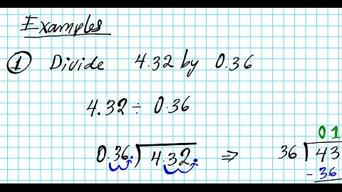 Dividing Decimal by a Decimal Brush up Arithmetic Accuplacer compass prealgebra step by step