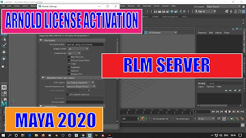 MAYA 2020 ARNOLD LICENSE USING RLM SERVICE
