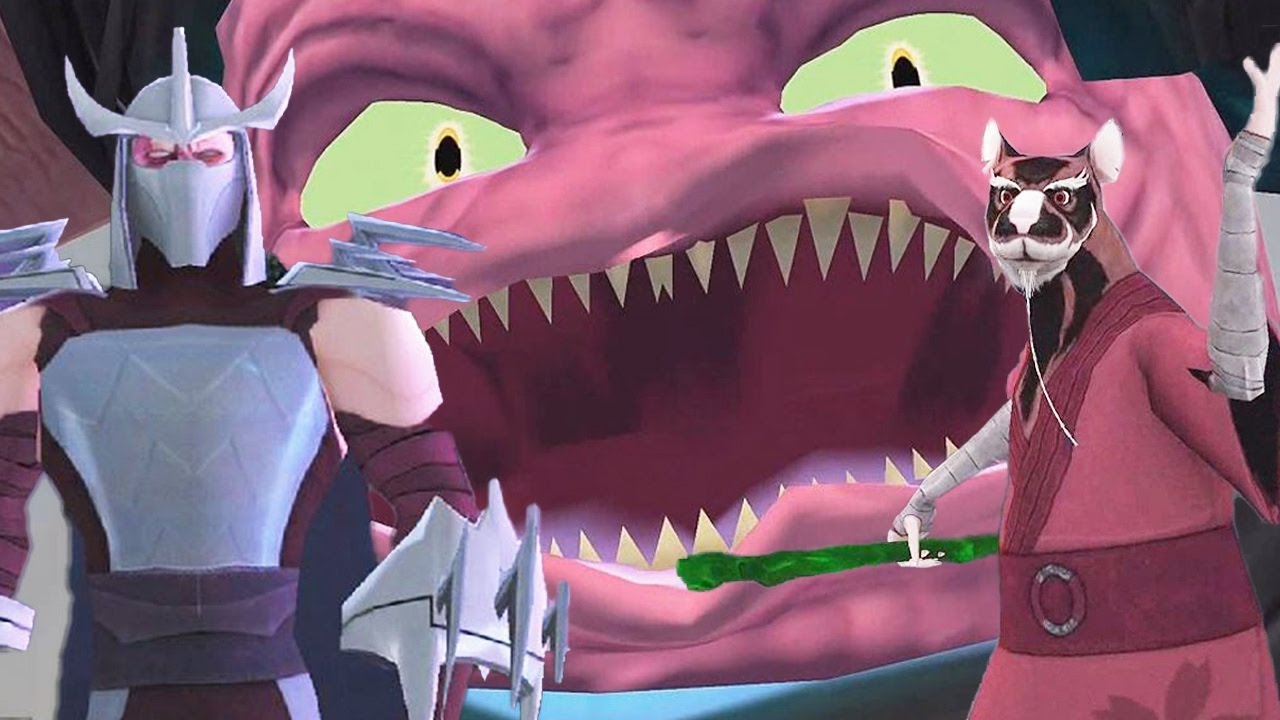 TMNT Legends Shedder & Master Splinter VS Krang (TMNT out of the Shadow ...