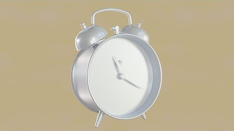 Clock 3D Model made in Maya