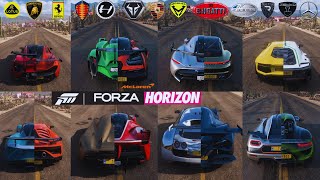 FASTEST HYPERCARS IN FORZA HORIZON 5  (Top Speed Test)