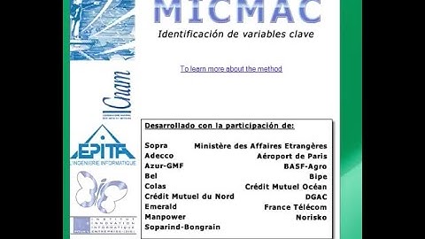 Identificación de variables estratégicas a través del Análisis estructural MIC-MAC