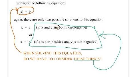 06   Thursdays With Ron   February 18 2010   Absolute Value Equations