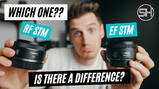 Canon RF 50mm STM vs Canon EF 50mm STM Lens comparison | which is the Best affordable lens for video