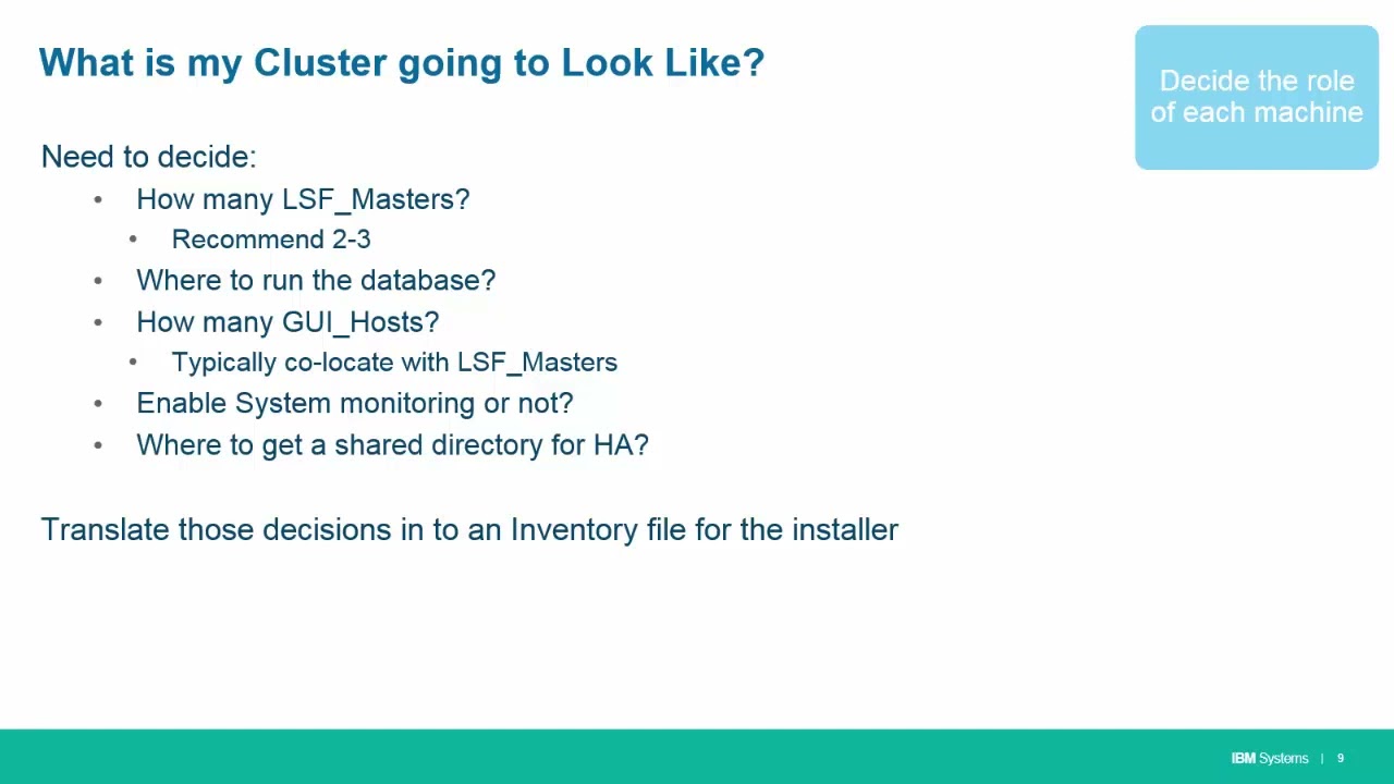 P3 IBM Spectrum LSF Suite 10.2 Video 3   Overview of New Installer