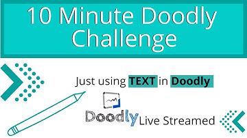 Doodly with TEXT only - Live Stream 10 minute challenge