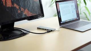 USB Type-Cハブ（HDMI出力・MacBook/Windows対応・充電対応・USB3.0 3ポート・SD/microSDカードリーダー付き）400-HUB056GPD/SPD