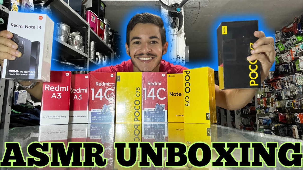 ASMR UNBOXING COM CELULARES NOVOS