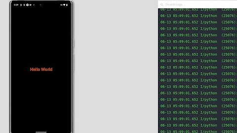 Python in Emacs 0052 - My “Hello World” kivy to apk, and tested online in virtual android phone