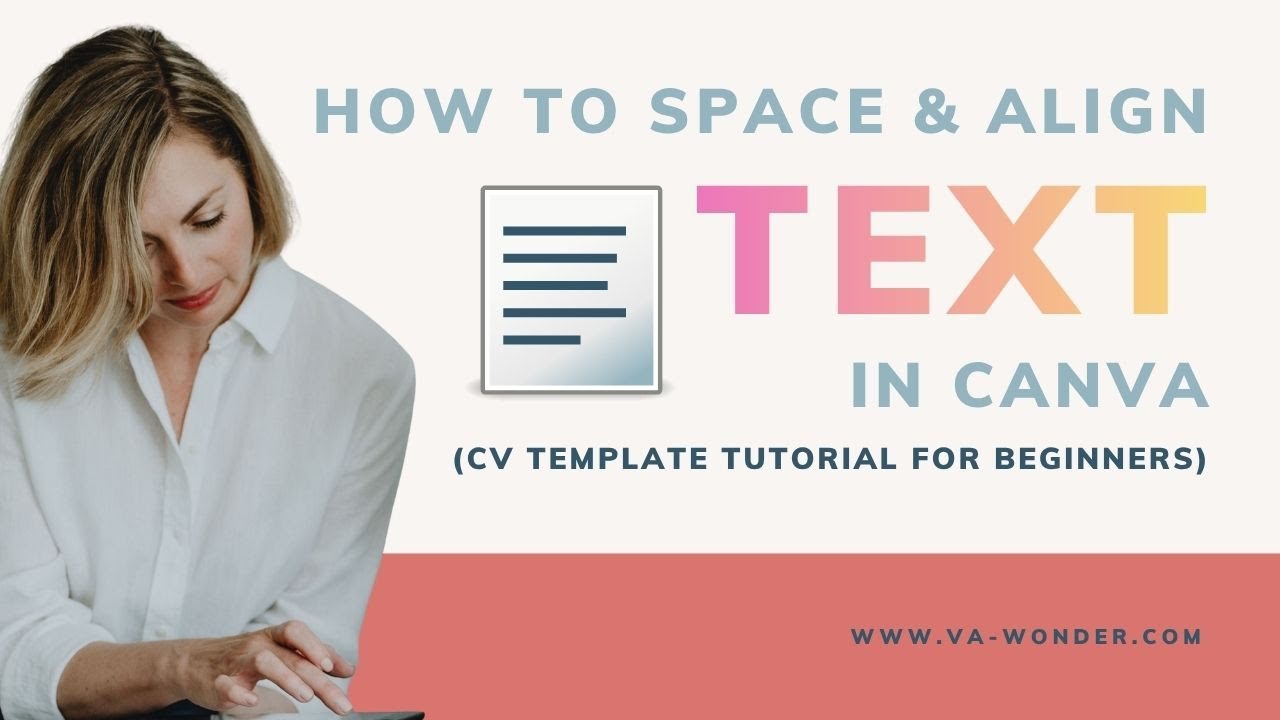 Canva Text Alignment Tips | How to Make Your CV Look Professional #81