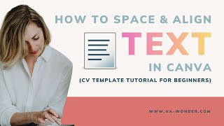 Canva Text Alignment Tips | How to Make Your CV Look Professional #81