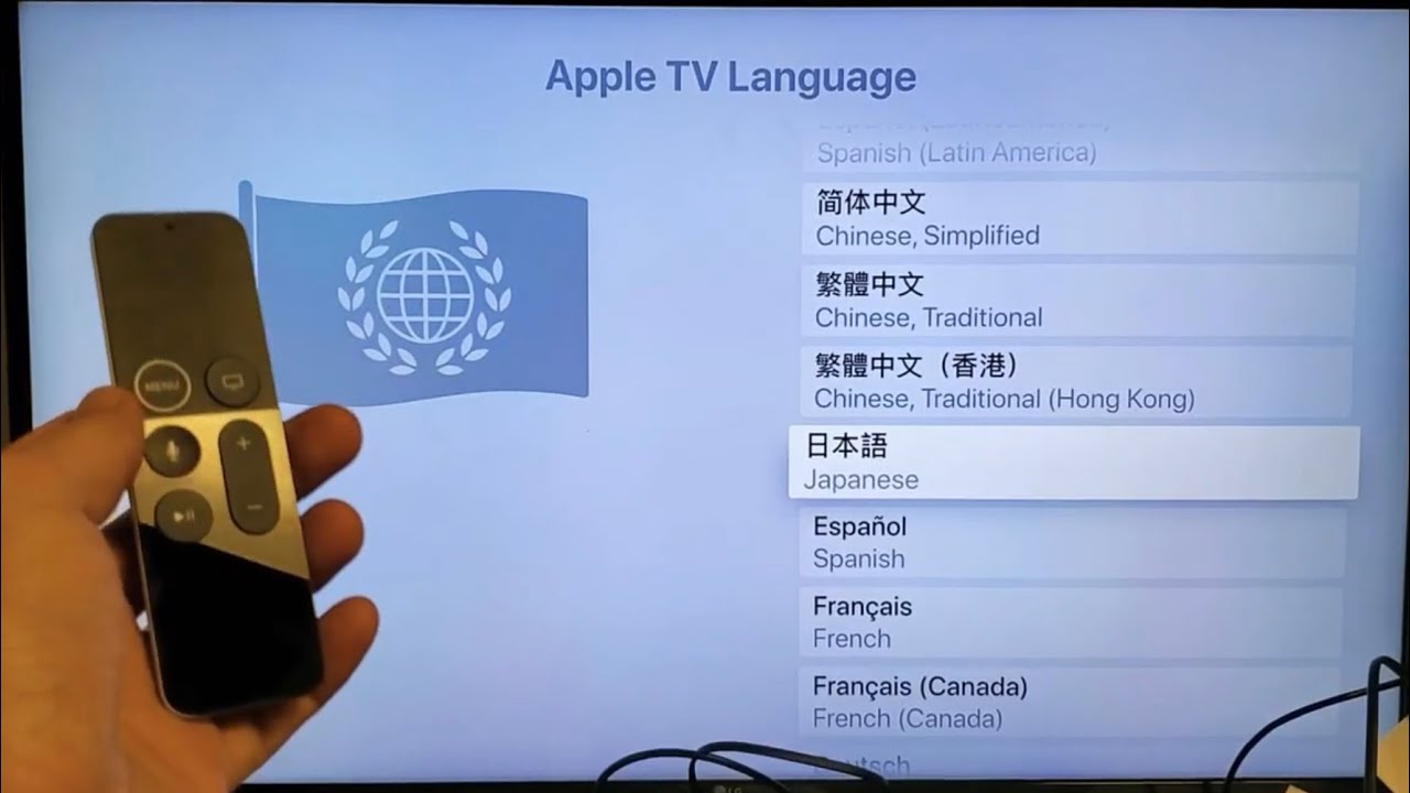 Enkelhed farvning Stipendium All Apple TVs: How to Change Apple TV Language - YouTube