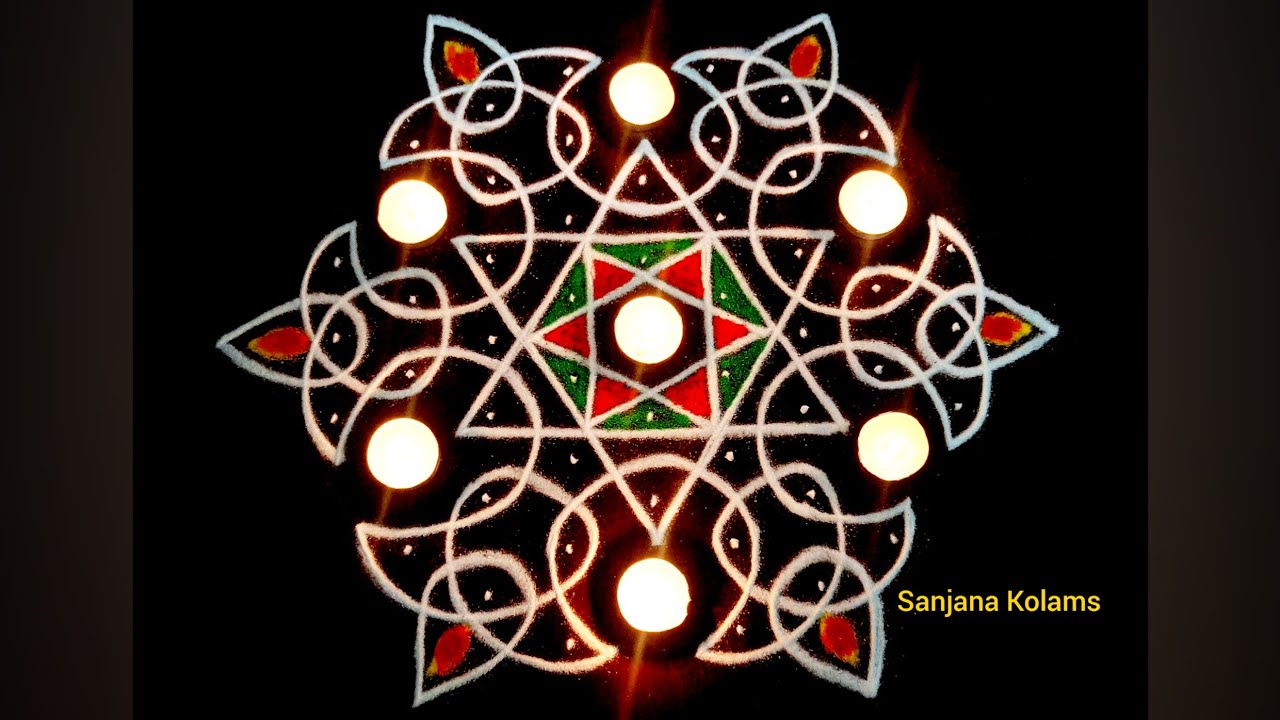 2749. KarthigaiMadha Special Karthigai deepam Special KambiKolam//LatestChikkuMuggu//PandagaMuggu