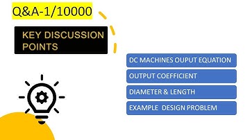 Output Equation, Coefficient of DC Machine  C0,D&L [ Questions & Answers:1/10000]-ALP TALKS
