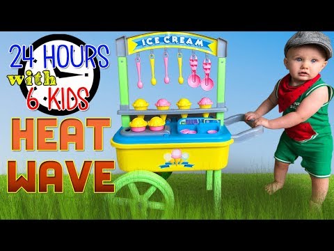 24 Hours with 6 Kids on a REALLY Hot Day