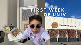 first days of uni | first class, hangouts, new journey at Utrecht University