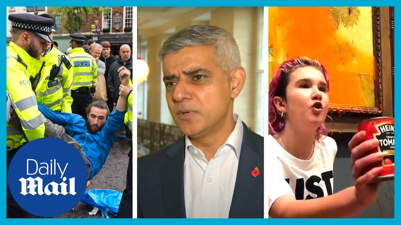 London Mayor Sadiq Khan condemns Just Stop Oil