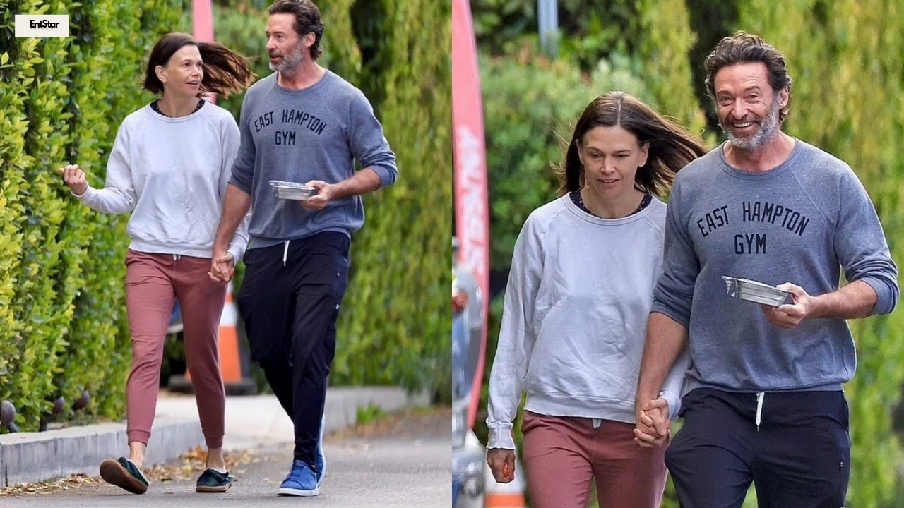 The romantic couple Hugh Jackman and Sutton Foster, Hold Hands on Sweet