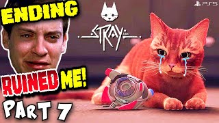 Stray ENDING Made Me A BROKEN MAN! | CUTE CAT GAME Playthrough Part 7 PS5 HD | Blind FULL Gameplay