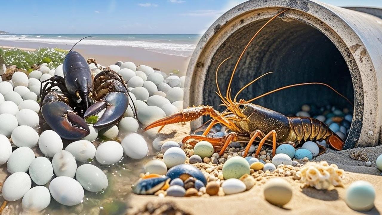 Hidden secrets at the seaside drain - starfish, lobsters and octopuses gather