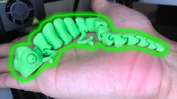 Articulated Chameleon - 3D Printing Time-Lapse on Creality Ender 3