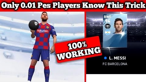100% Working And Very Easy Trick To Sign L.Messi In Pes 2020 Mobile | Pes 2020 Mobile | Kine Gamer