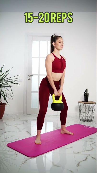 🔥KETTLEBELL WORKOUT FOR WOMEN 🔥 Do it x3 #shorts #workout #kettlebell #legs #glutes #booty
