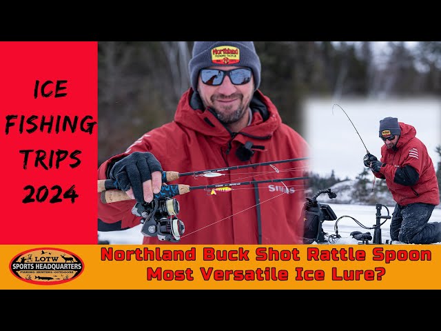 Ice Fishing Walleye W/ Jeff Gustafson & Northland Buck Shot Rattle Spoon 