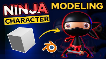 Ninja Character Modeling in blender for beginners | Demo