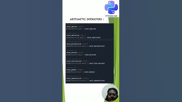 Arithmetic Operators in Python #shorts