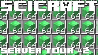 SciCraft Minecraft Server Tour #2 - INSANELY FAST TREE FARMS \& VILLAGER TRADING IN THE END!