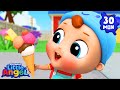 The Muffin Man | Fun with Baby John! | Little Angel Nursery Rhymes & Kids Songs
